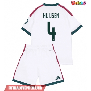Lacne Dětský Futbalové dres Real Madrid Dean Huijsen #4 2026-27 Krátky Rukáv - Domáci (+ trenírky)
